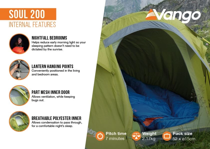 Vango Soul 200 Tent 4 Vango Soul 200 Tent - Image 4
