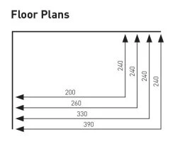 Sunncamp Swift 330 Canopy -Outdoor Camping Store swift sun canopy 390 330 260 200 floor plan