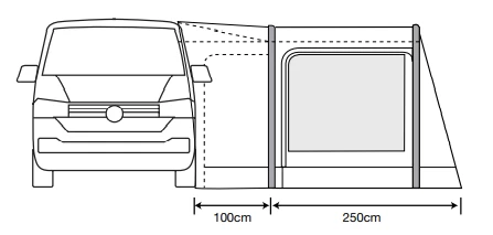 Outdoor Revolution Movelite T2R Air Low Drive Away Awning 7 Outdoor Revolution Movelite T2R Air Low Drive Away Awning - Image 7