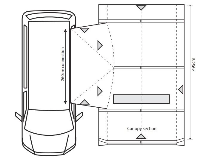 Outdoor Revolution Movelite T4E PC Highline Awning 2 Outdoor Revolution Movelite T4E PC Highline Awning - Image 2