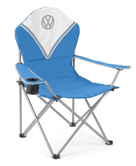Volkswagen Blue Deluxe Padded Chair 3 Volkswagen Blue Deluxe Padded Chair - Image 3