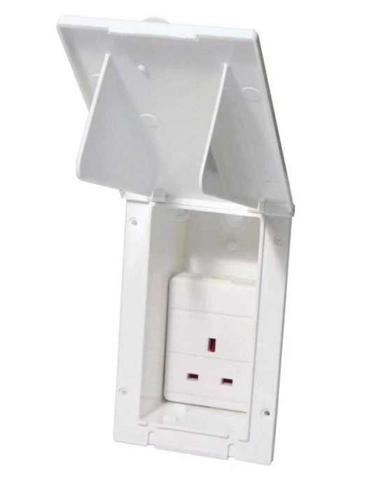 W4 UK Mains Flush Outlet 240V AC 1 W4 UK Mains Flush Outlet 240V AC